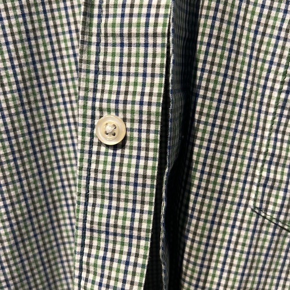 Beautiful Large blue green plaid IZOD dress shirt Quality goods - Picture 4 of 7